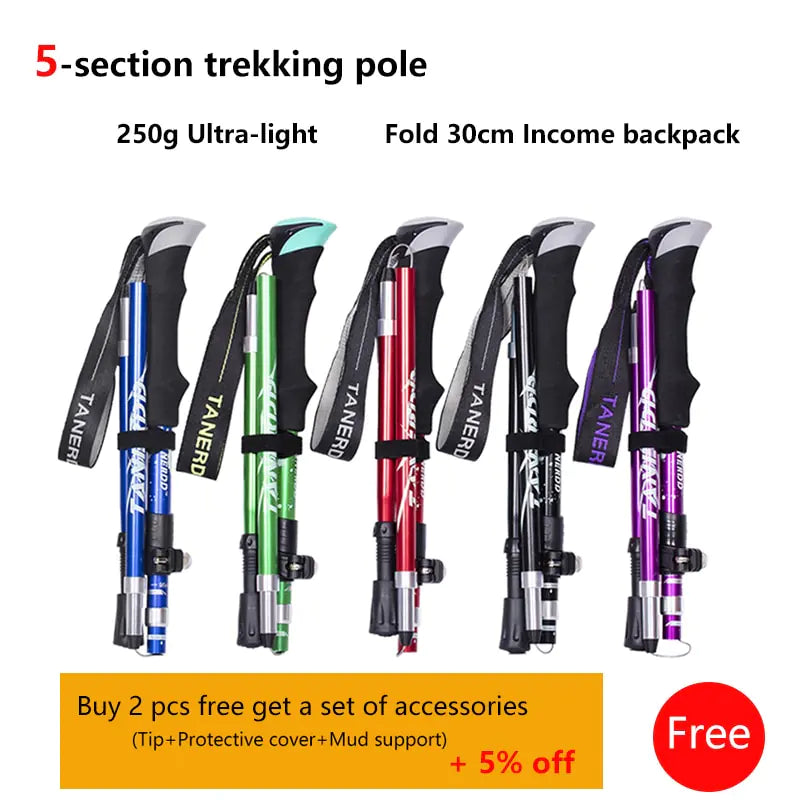 Outdoor Folding Trekking Poles