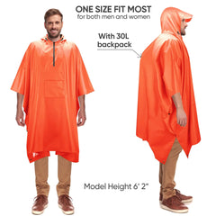 Hooded Rain Poncho