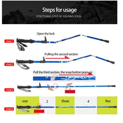 Outdoor Folding Trekking Poles